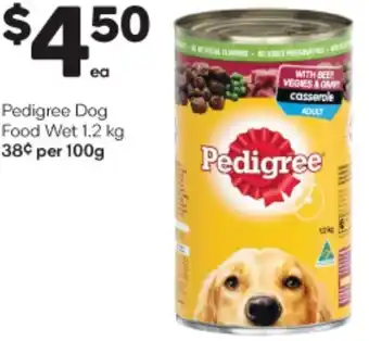 Woolworths Pedigree Dog Food Wet 1.2 Kg offer