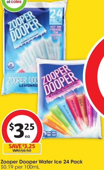 Zooper Dooper Water Ice 24 Pack