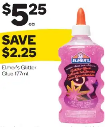 Woolworths Elmer's Glitter Glue 177ml offer