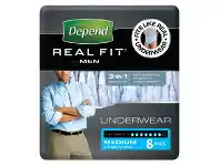 Chemist Discount Centre Depend Real Fit Men Medium 8 Pack offer