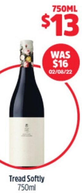 Woolworths Tread Softly 750ml offer