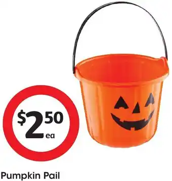 Coles Pumpkin Pail offer