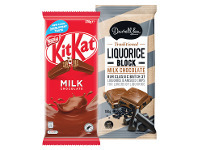 Foodworks Nestlé or Darrell Lea Chocolate Block 118-200g offer