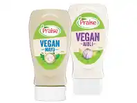 Foodworks Praise Vegan Mayonnaise or Aioli 250/360g offer