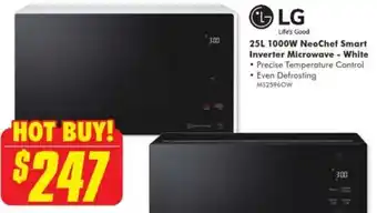 The Good Guys 25L 1000W NeoChef Smart Inverter Microwave - While offer