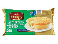 Elmsbury Chicken and Vegetable Pies 4pk/700g