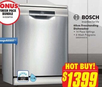 The Good Guys 60cm Freestanding Dishwasher offer