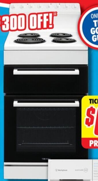 The Good Guys 54cm Electric Upright Cooker-White offer