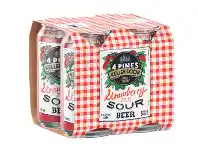 Liquorland 4 Pines Strawberry Jam Sour Can 4x375ml offer