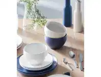 ALDI Reactive Glaze Dinnerware 4pk offer