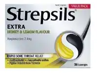 Chempro Strepsils Extra Honey & Lemon Lozenges 36 Pack offer