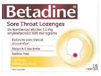 Betadine Honey & Lemon 16 Pack