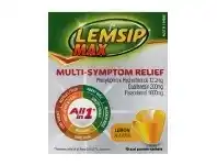 Lemsip Max All-in-One Cold & Flu Hot Drink Lemon 10 Sachet