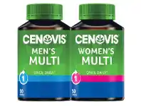 Foodworks Cenovis Once a Day, Men’s or Women’s Multi Vitamin Capsules 50 Pack offer