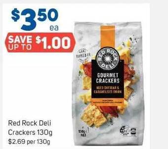 Foodland Red rock deli crackers offer