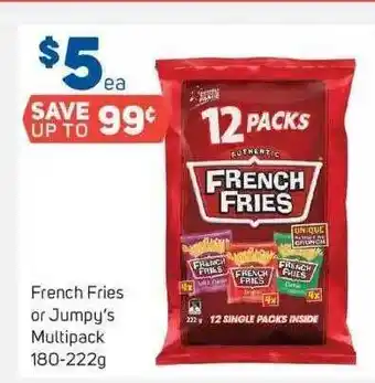 Foodland French fries or jumpy's multipack offer