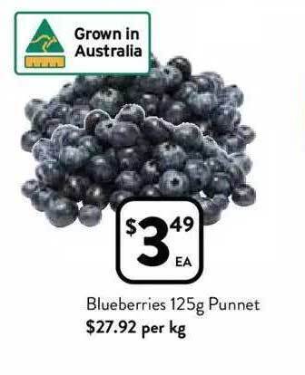Foodworks Blueberries punnet offer