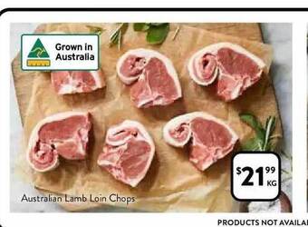 Foodworks Australian lamb loin chops offer
