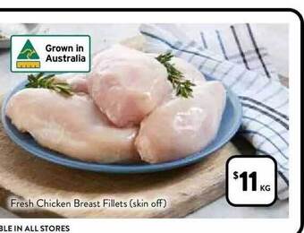 Foodworks Fresh chicken breast fillets (skin off) offer
