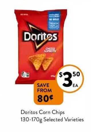 Foodworks Doritos corn chips offer