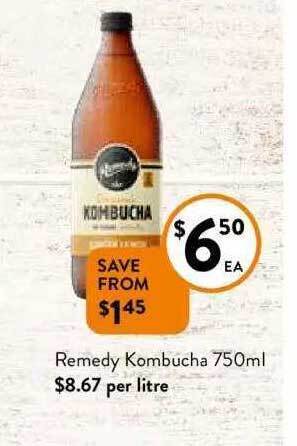Foodworks Remedy kombucha offer
