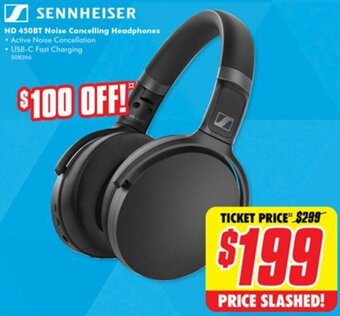 The Good Guys HD 450BT Noise Cancelling Headphones offer