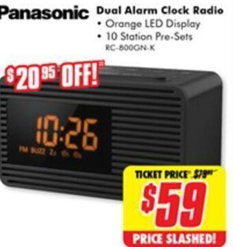 Dual Alarm Clock Radio