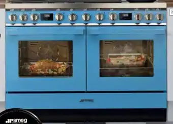 The Good Guys Portofino 120cm Dual Fuel Upright Cooker - Turquolse offer