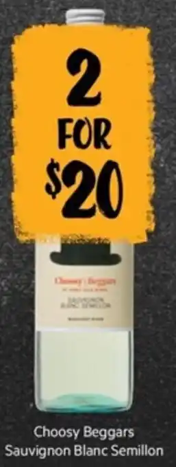 Choosy Beggars Sauvignon Blanc Semillon