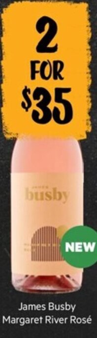 First Choice Liquor James Busby Margaret River Rosé offer