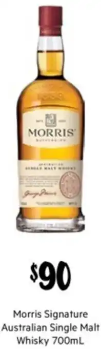Morris Signature Australian Single Malt Whisky 700ml