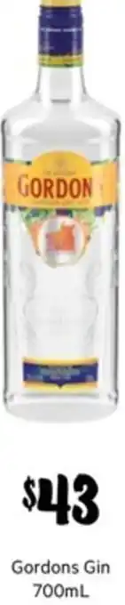 First Choice Liquor Gordons Gin 700ml offer