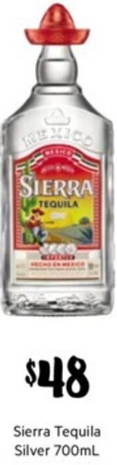 First Choice Liquor Sierra Tequila Silver 700ml offer
