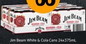 First Choice Liquor Jim Beam White & Cola Cans 24x375ml offer