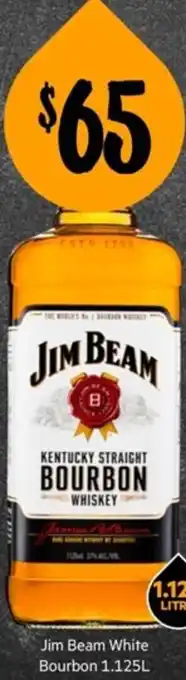 First Choice Liquor Jim Beam White Bourbon 1.125L offer