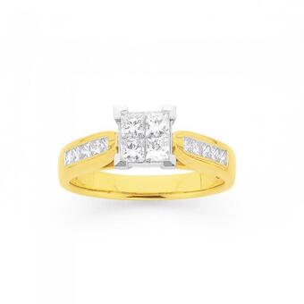 Prouds 18ct gold diamond engagement ring offer