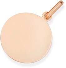 Prouds 9ct rose gold 12mm round disc charm offer