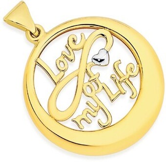 Prouds 9ct gold infinity circle pendant offer