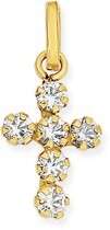Prouds 9ct gold cubic zirconia cross pendant offer