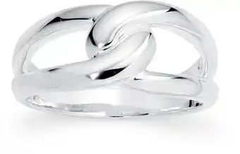 Prouds Sterling silver interlock ring offer