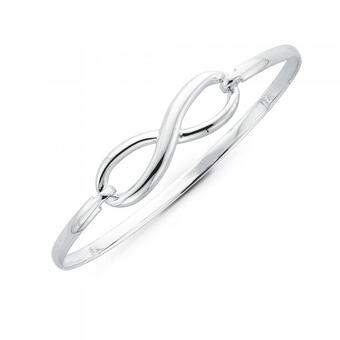 Prouds Sterling silver infinity bangle offer