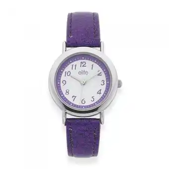 Prouds Elite kids purple glitter strap offer
