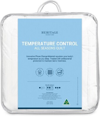 Myer Heritage temperature control quilt offer