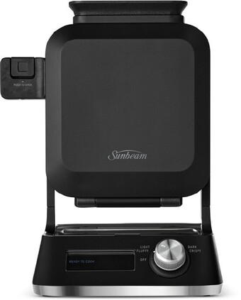 Myer Sunbeam shade select vertical waffle maker in black offer