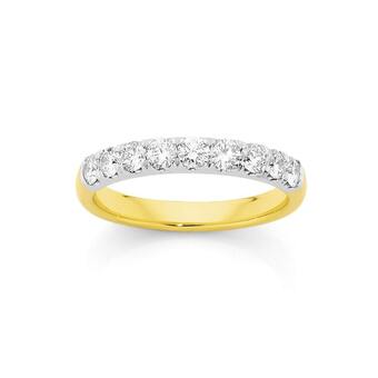 Angus & Coote 18ct gold round brilliant cut diamond anniversary band offer