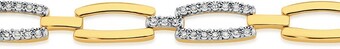 9ct gold diamond bracelet