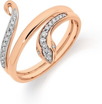 Angus & Coote 9ct rose gold diamond ring offer