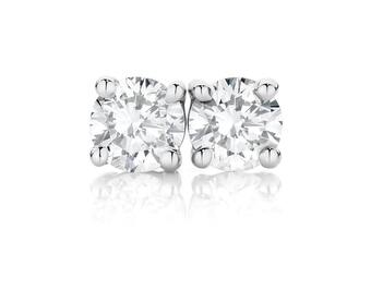 Angus & Coote 9ct white gold diamond stud earrings offer
