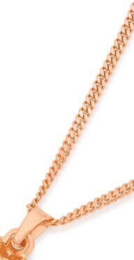 Angus & Coote 9ct rose gold 50cm solid curb chain offer