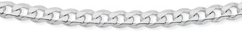 Angus & Coote Sterling silver men's 55cm solid bevelled curb chain offer
